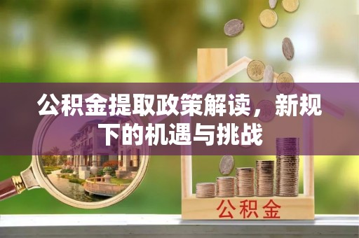 三沙公积金提取政策解读，新规下的机遇与挑战