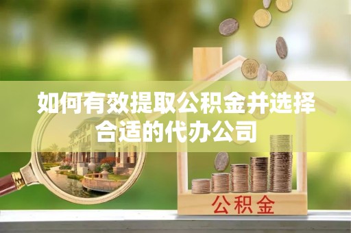 三沙如何有效提取公积金并选择合适的代办公司